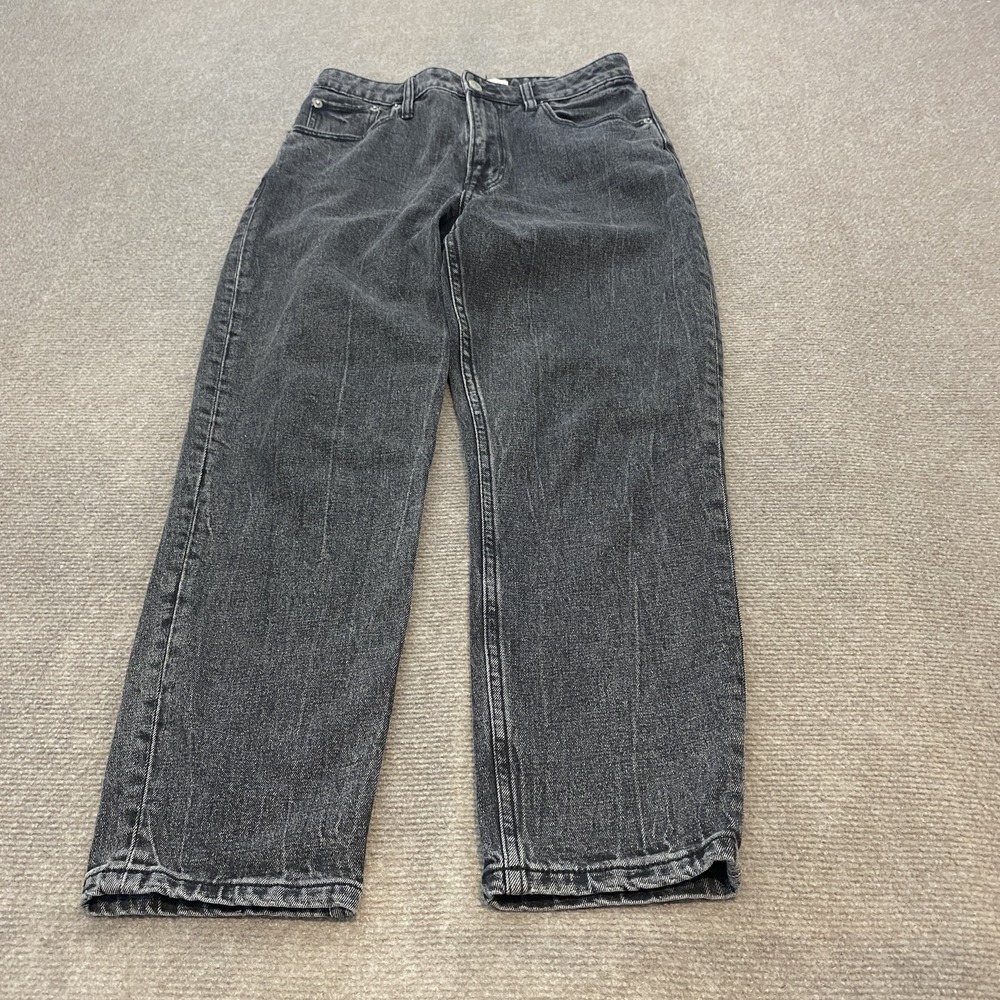 Abercrombie & Fitch Jeans Womens 26 2S Black High Rise The Mom Curve Love Denim